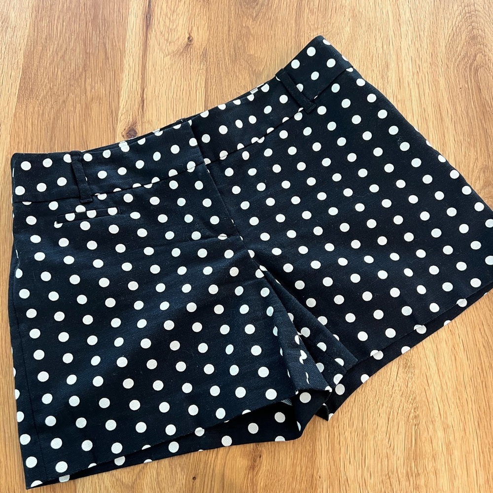 Ann Taylor Black Polka Dot Shorts